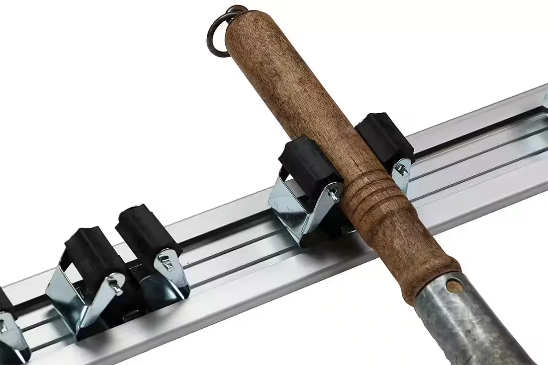 WORK PLUS Besenhalter Wandhalterung 4er Set Gartengeräte 4 tlg