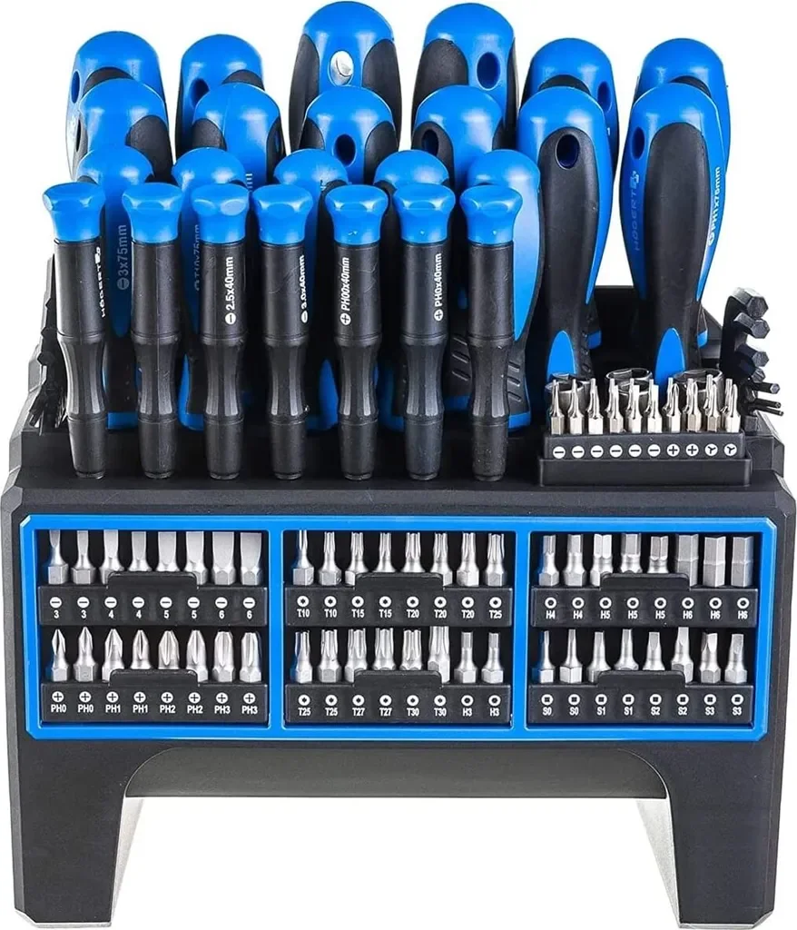 Högert Technik Bit-Set 114-tlg mit Schraubendreher und Inbus HT1S099