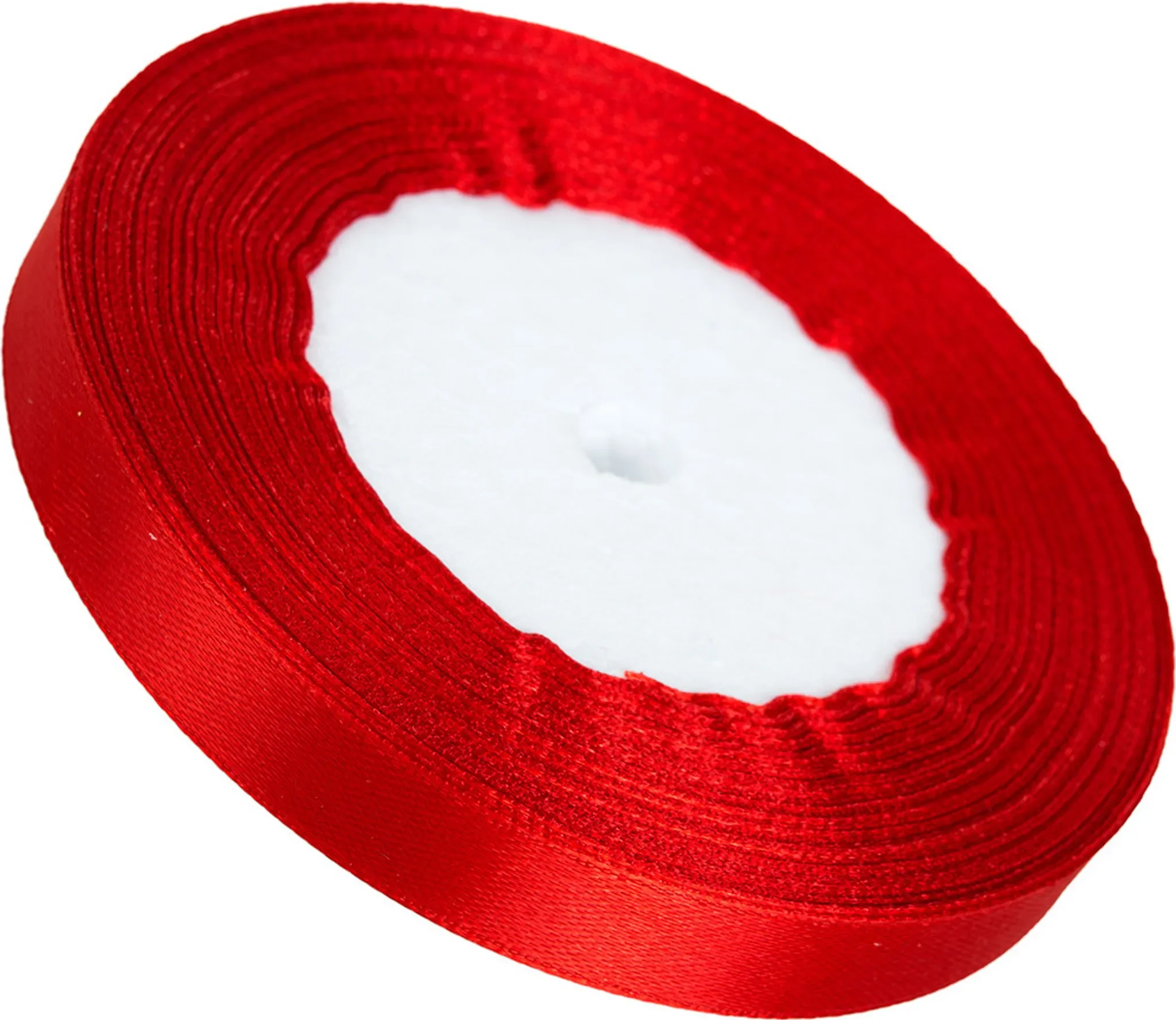 Satinband Rot – 6 mm × 32 m, Dekoband für Geschenke & Events