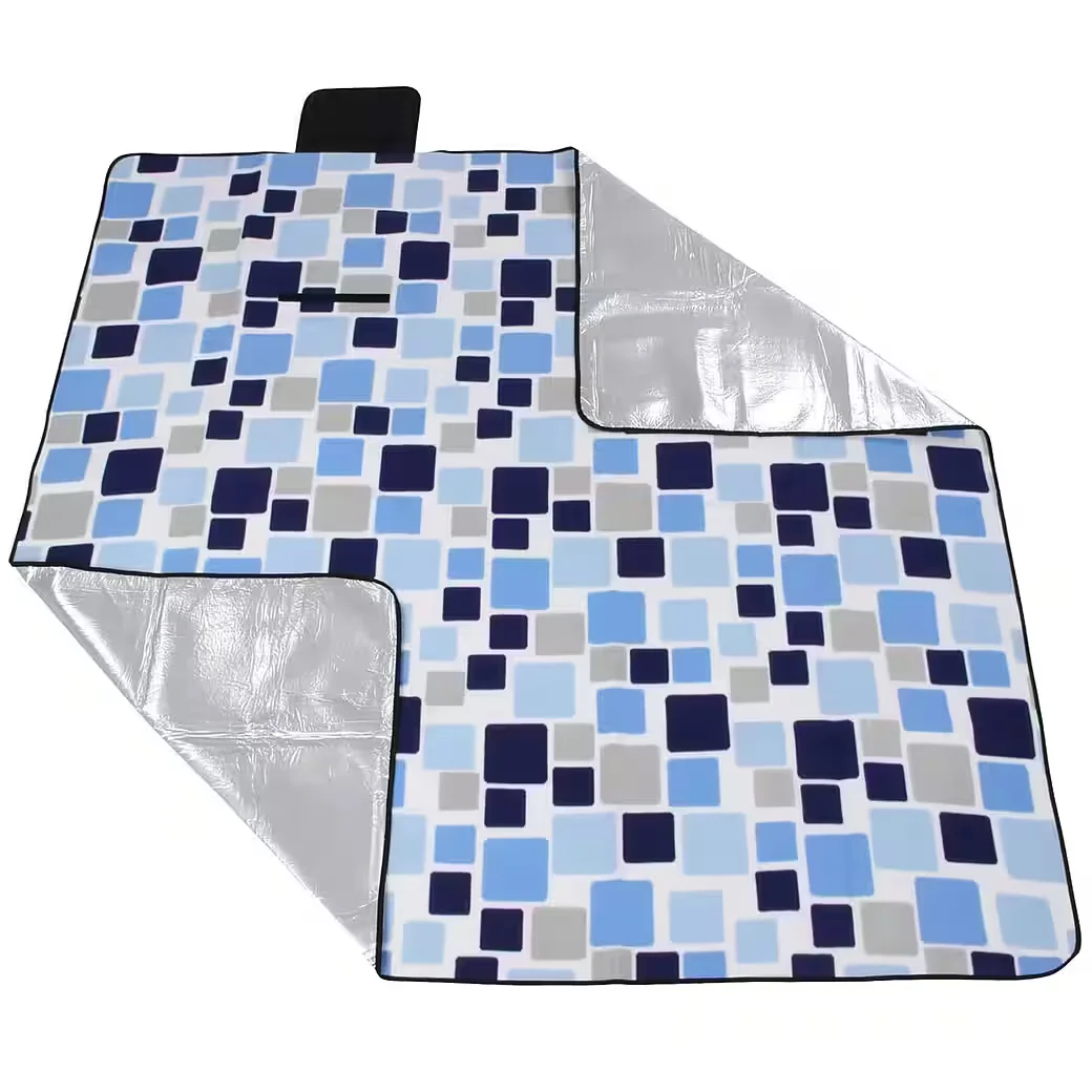 YOURGEAR Picknickdecke Cube XL 200x200 wasserdicht isoliert Fleece