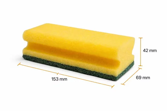 BAYLI Scheuerschwamm XXL 10 Stück 153x69x42 mm Küchenschwamm
