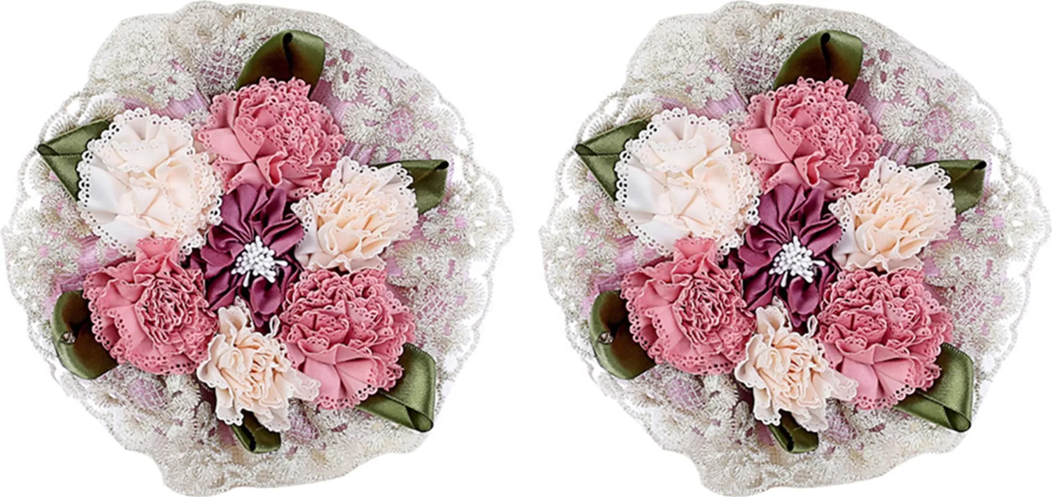 Elegante Vorhanghalter mit Blumenmotiv – 2er Set (Modell 4#)