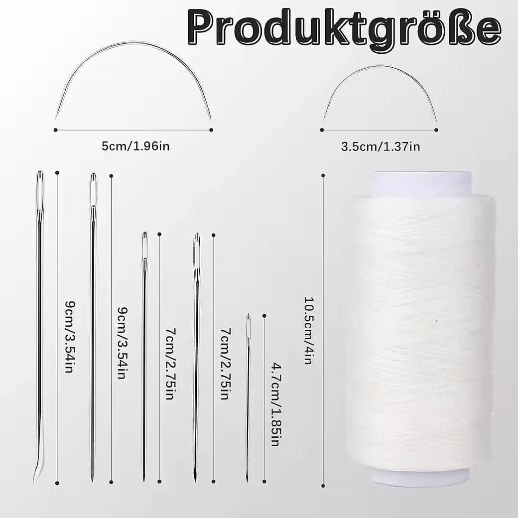LUXUSKOLLEKTION Nähnadeln 150D Wachsfaden 150 m Ledergarn Buchbinden