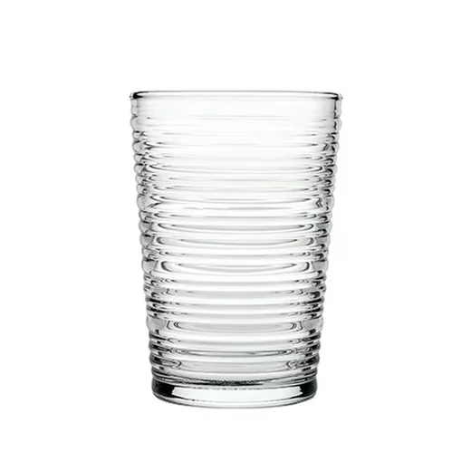 NURSO Wassergläser geriffelt 345 ml glasklar 6er Set