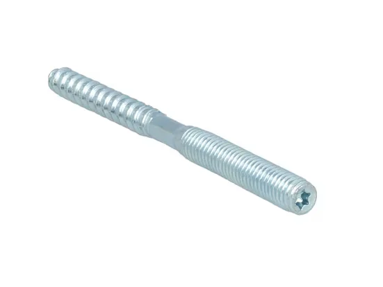 tecuro Stockschrauben Holz- und ISO-Gewinde M8x60 mm verzinkt 10 Stk
